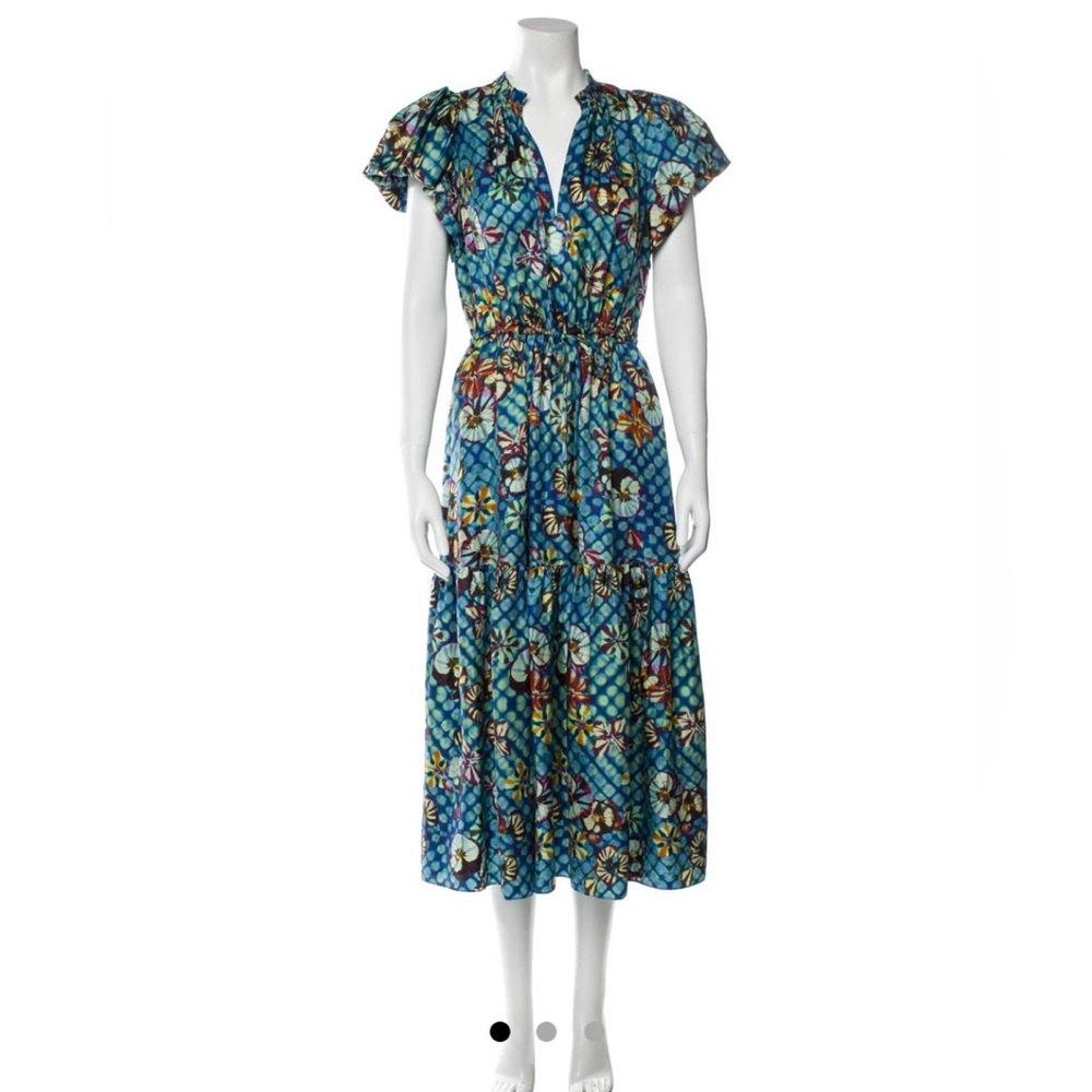 Ulla Johnson 100% silk dress, size 8. Stunning pattern.